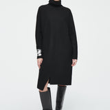 ASYMMETRIC WOOL DRESS