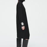 ASYMMETRIC WOOL DRESS
